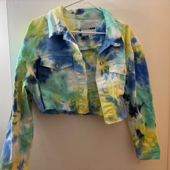 NWOT Plus Size Tie-Dye Jean Set - Fashion Nova - Picture 2 of 3